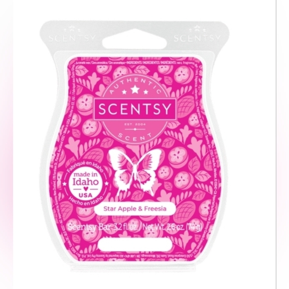 Scentsy Star Apple Pink Freesia Tropical Mango Scent 8 Breakapart Wax Melt Cubes - Picture 1 of 4